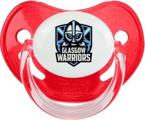 Glasgow Warriors Rugby Sucette Physiologique Rouge à paillette
