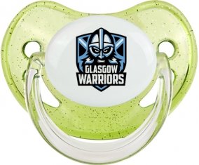 Glasgow Warriors Rugby Sucette Physiologique Vert à paillette