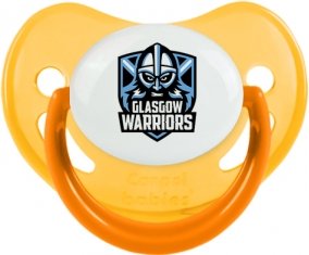 Glasgow Warriors Rugby Sucette Physiologique Jaune phosphorescente