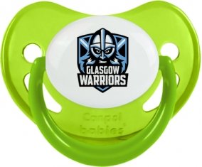 Glasgow Warriors Rugby Sucette Physiologique Vert phosphorescente