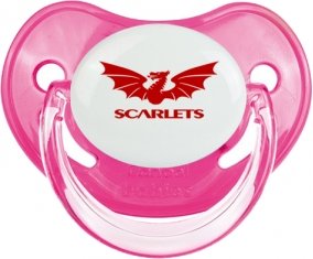 Llanelli Scarlets Sucette Physiologique Rose classique