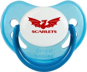 Llanelli Scarlets Sucette Physiologique Bleue phosphorescente
