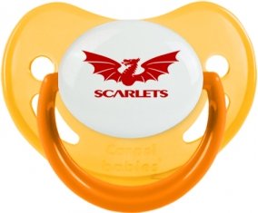 Llanelli Scarlets Sucette Physiologique Jaune phosphorescente