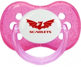 Llanelli Scarlets Sucette Cerise Rose à paillette