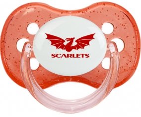 Llanelli Scarlets Sucette Cerise Rouge à paillette