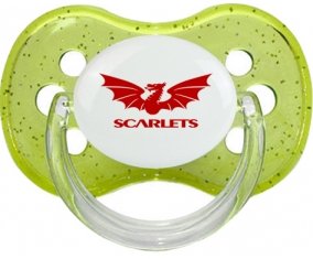 Llanelli Scarlets Sucette Cerise Vert à paillette