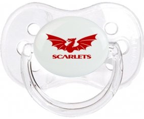 Llanelli Scarlets Sucette Cerise Transparent classique