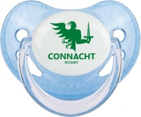 Connacht Rugby Sucette Physiologique Bleue à paillette