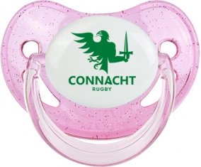 Connacht Rugby Sucette Physiologique Rose à paillette
