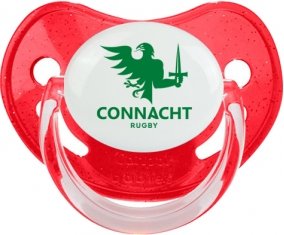 Connacht Rugby Sucette Physiologique Rouge à paillette