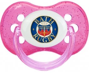 Bath Rugby Tétine Cerise Rose à paillette