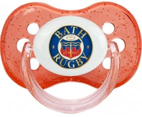 Bath Rugby Tétine Cerise Rouge à paillette