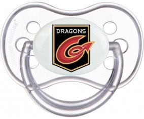 Newport Gwent Dragons Sucette Anatomique Transparente classique
