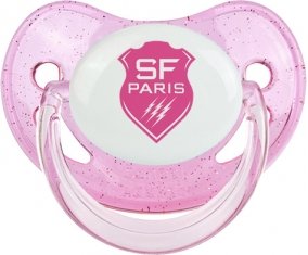 Stade Français Sucette Physiologique Rose à paillette