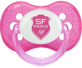 Stade Français Sucette Cerise Rose à paillette