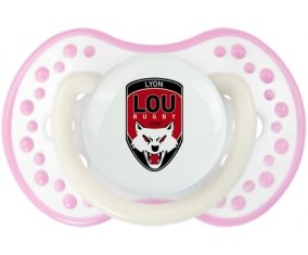 Lyon LOU Rugby Sucette LOVI Dynamic Blanc-rose phosphorescente