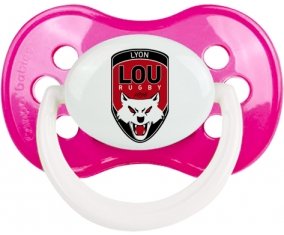Lyon LOU Rugby Sucette Anatomique Rose foncé classique