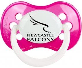 Newcastle Falcons Sucette Anatomique Rose foncé classique