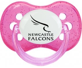 Newcastle Falcons Sucette Cerise Rose à paillette
