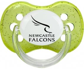 Newcastle Falcons Sucette Cerise Vert à paillette