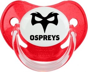 Ospreys Sucette Physiologique Rouge à paillette