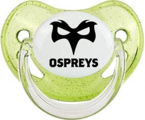 Ospreys Sucette Physiologique Vert à paillette