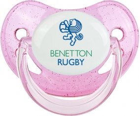 Benetton Treviso Sucette Physiologique Rose à paillette