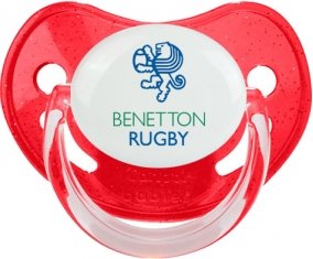 Benetton Treviso Sucette Physiologique Rouge à paillette