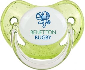 Benetton Treviso Sucette Physiologique Vert à paillette