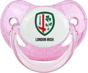 London Irish Sucette Physiologique Rose à paillette