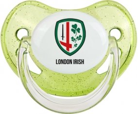 London Irish Sucette Physiologique Vert à paillette