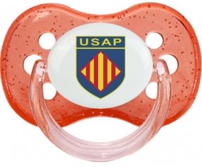 USA Perpignan Sucette Cerise Rouge à paillette