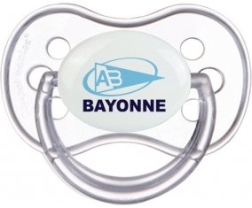 Aviron Bayonnais Rugby Sucette Anatomique Transparente classique