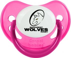 Bucarest Wolves Sucette Physiologique Rose phosphorescente