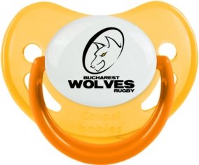 Bucarest Wolves Sucette Physiologique Jaune phosphorescente