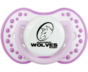 Bucarest Wolves Sucette LOVI Dynamic Blanc-mauve classique