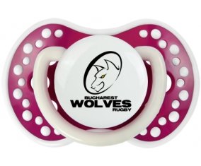 Bucarest Wolves Sucette LOVI Dynamic Fuchsia phosphorescente