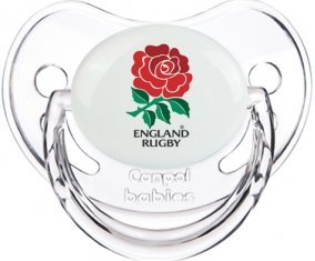 England Rugby XV Sucette Physiologique Transparent classique