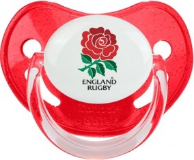 England Rugby XV Sucette Physiologique Rouge à paillette