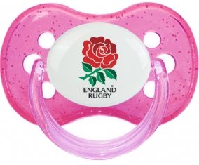 England Rugby XV Sucette Cerise Rose à paillette