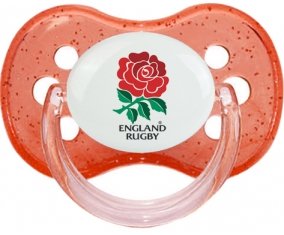 England Rugby XV Sucette Cerise Rouge à paillette
