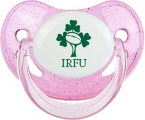 Irland Rugby XV Sucette Physiologique Rose à paillette