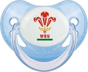 Wales Rugby XV Tétine Physiologique Bleue à paillette