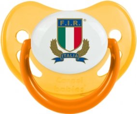 Italia Rugby XV Sucette Physiologique Jaune phosphorescente