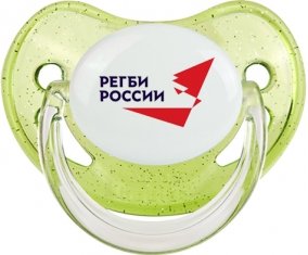 Rusia Rugby XV Sucette Physiologique Vert à paillette