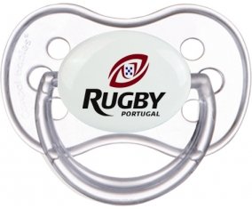 Portuagal Rugby XV Sucette Anatomique Transparente classique