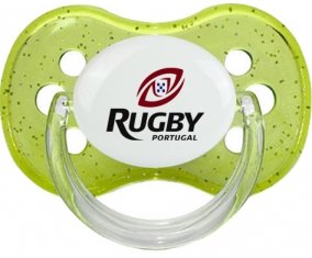 Portuagal Rugby XV Sucette Cerise Vert à paillette