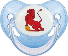 España Rugby XV Sucette Physiologique Bleue à paillette