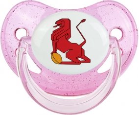 España Rugby XV Sucette Physiologique Rose à paillette