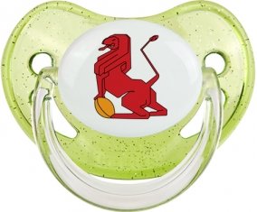 España Rugby XV Sucette Physiologique Vert à paillette